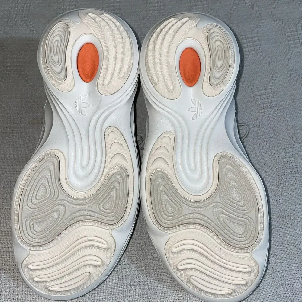 Adidas Adifoam Men’s Athletic Shoes Size 8 M White Cut Outs Athleisure NWOB